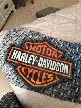 Harley-Davidson Orange Black White Logo standard pillowcase